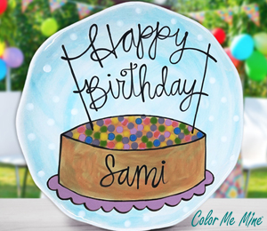 South Charlotte - Color Me Mine Birthday Plate
