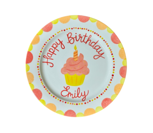 South Charlotte - Color Me Mine Birthday Cupcake Plate